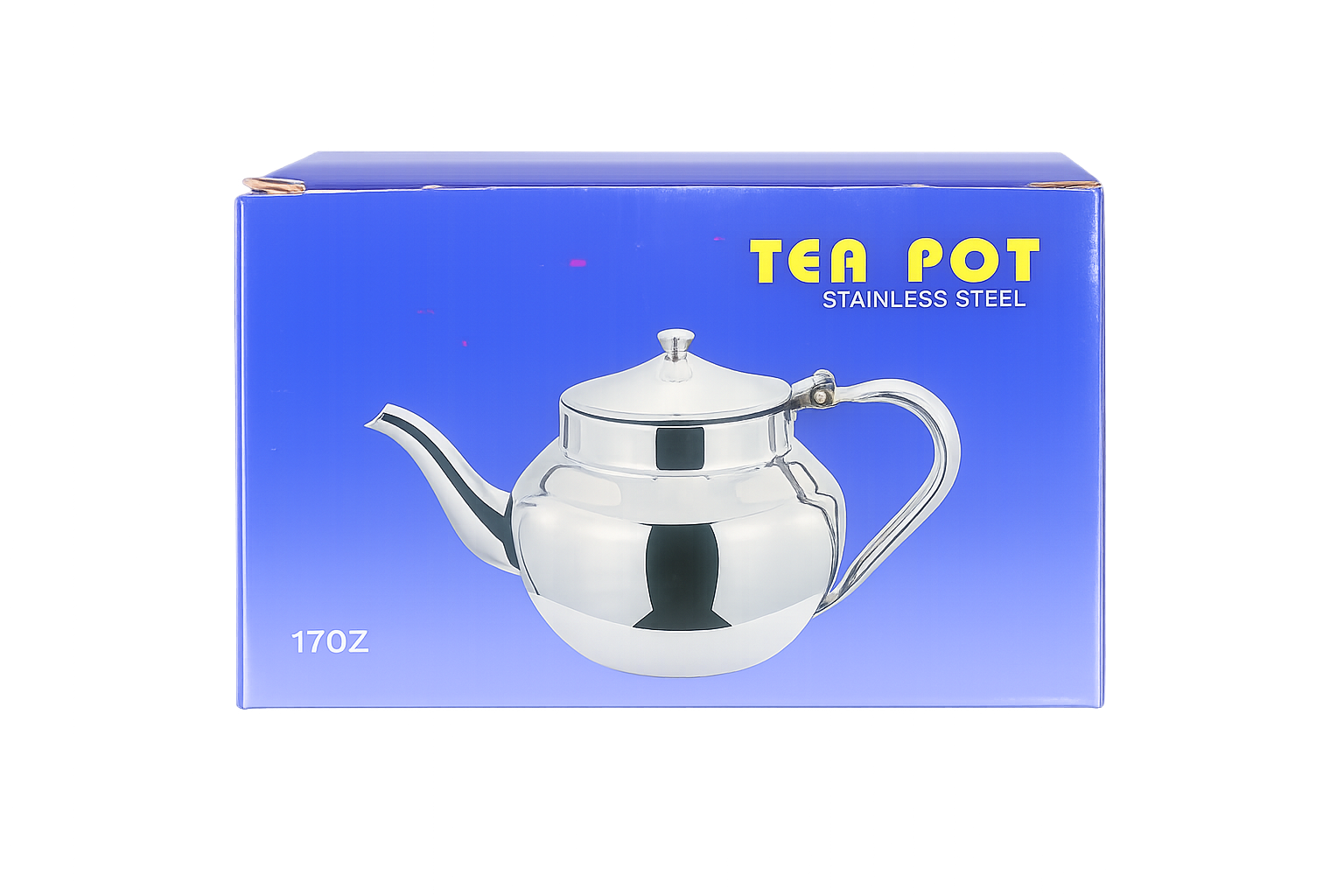 Mauritanian Stainless Steel Teapot 17oz – Attaya (Atay) Green Tea Kettle, Mirror Finish