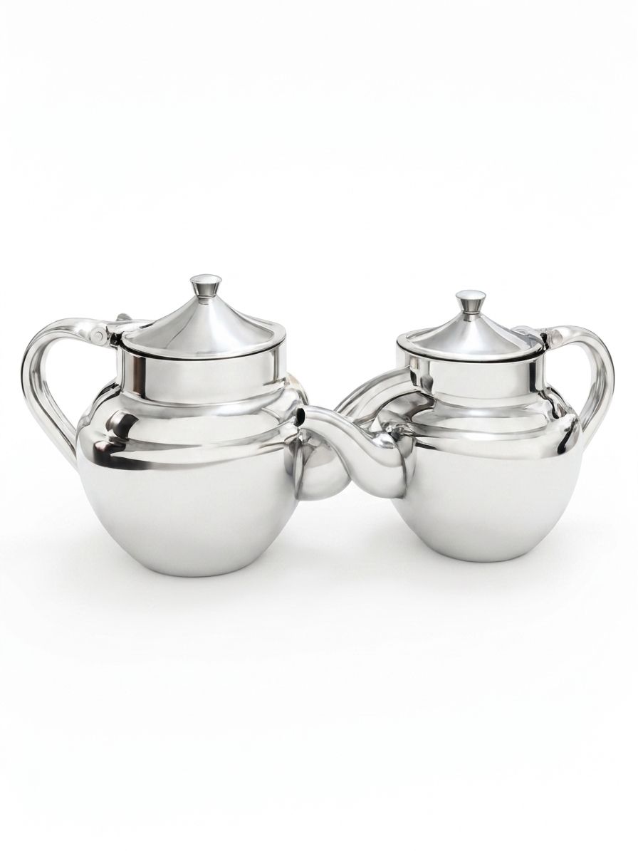 Mauritanian Stainless Steel Teapot Set – 17oz & 24oz (Set of 2)